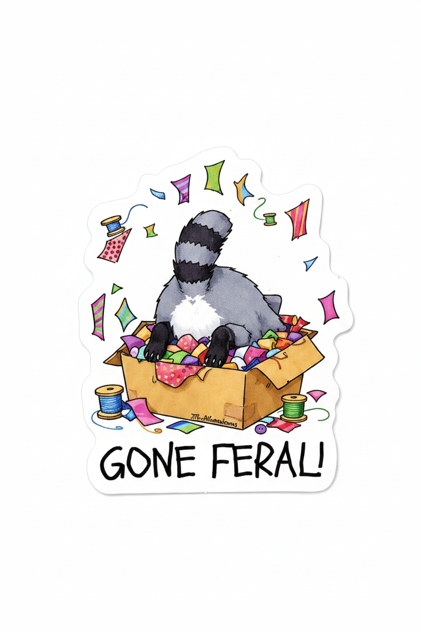 Gone Feral Vinyl Sticker